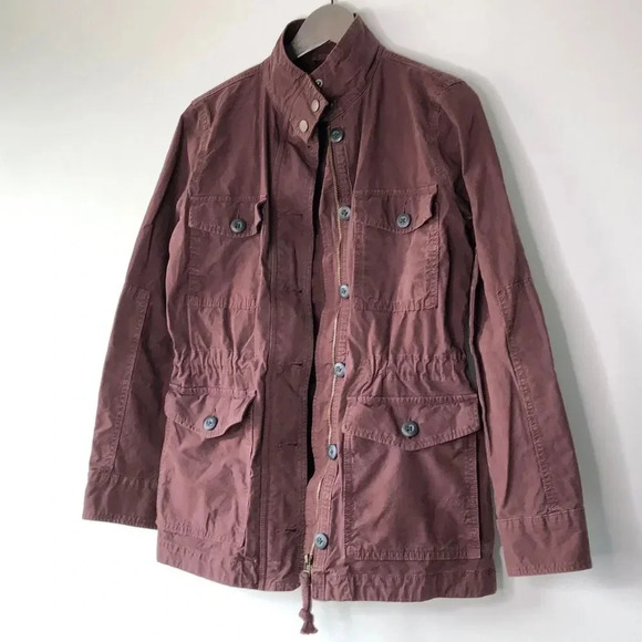 Lucky Brand Maroon Utility Jacket Size S - Picture 13 of 14